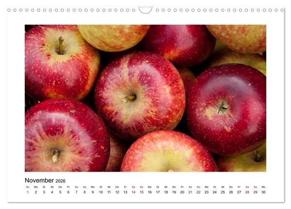Produktbild: Frisches Obst - Mit leckeren Fr&uuml;chten und Vitaminen gesund durchs Jahr! (Wandkalender 2026 DIN A3 quer), CALVENDO Monatskalender
