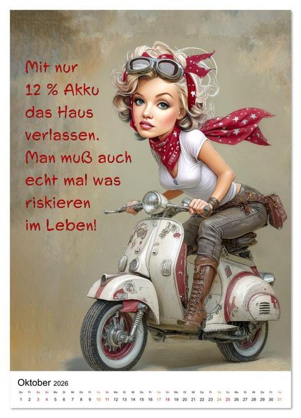 Produktbild: Blond mit Verstand (Wandkalender 2026 DIN A3 hoch), CALVENDO Monatskalender
