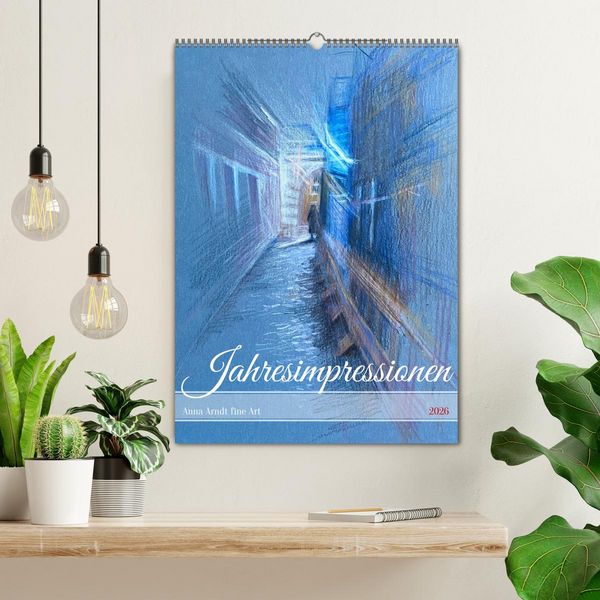 Produktbild: Anna Arndt Jahresimpressionen mit Planer (Wandkalender 2026 DIN A2 hoch), CALVENDO Monatskalender