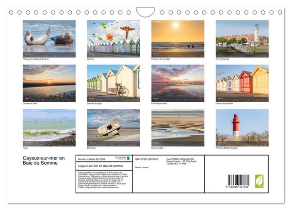 Produktbild: Cayeux-sur-mer en Baie de Somme (Calendrier mural 2026 DIN A4 vertical), CALVENDO calendrier mensuel