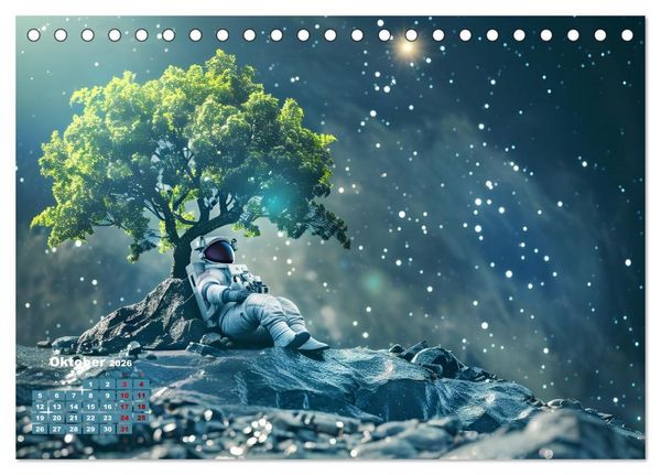 Produktbild: Zwischen Sternenstaub und Stille (Tischkalender 2026 DIN A5 quer), CALVENDO Monatskalender