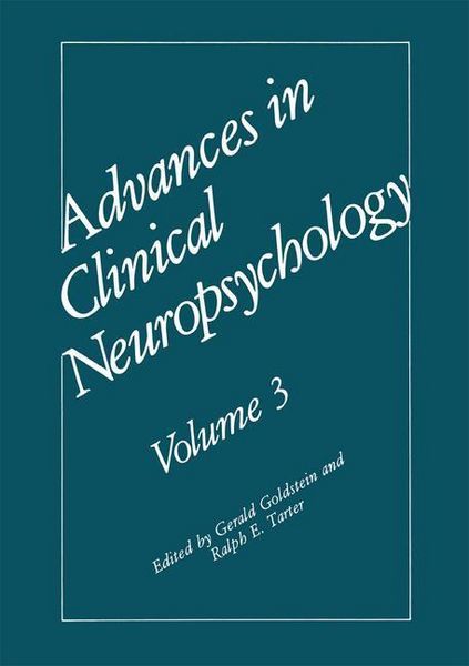 Produktbild: Advances in Clinical Neuropsychology
