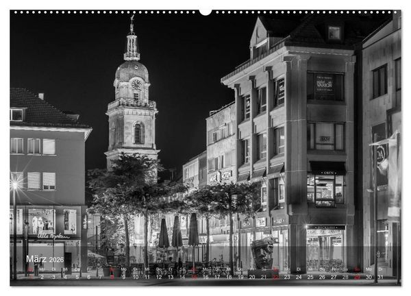Produktbild: Heilbronn bei Nacht (hochwertiger Premium Wandkalender 2026 DIN A2 quer), Kunstdruck in Hochglanz