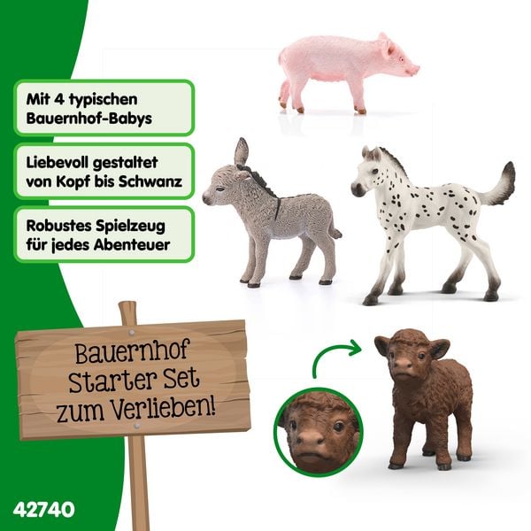 Produktbild: schleich&reg; 42740 Bauernhof Babys