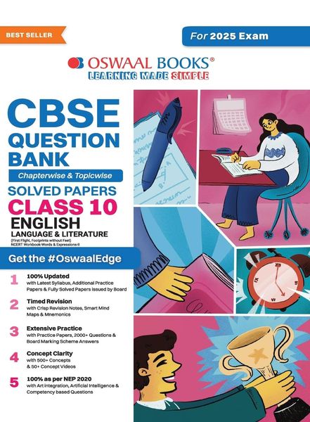 Oswaal CBSE Question Bank Class 10 English Language & Literature, Chapterwise and Topicwise Solved Papers For Board Exam