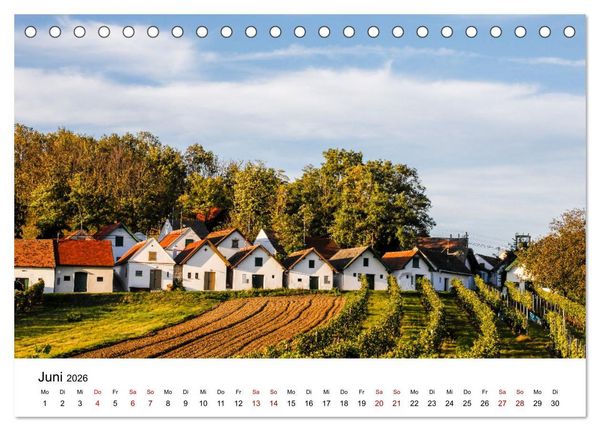 Produktbild: Das Weinviertel im wundersch&ouml;nen Nieder&ouml;sterreich. (Tischkalender 2026 DIN A5 quer), CALVENDO Monatskalender