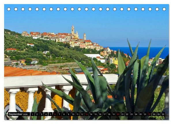 Produktbild: Ligurien - Berge und Meer (Tischkalender 2026 DIN A5 quer), CALVENDO Monatskalender