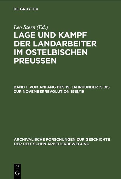 Produktbild: (Vom Anfang des 19. Jahrhunderts bis zur Novemberrevolution 1918/19)