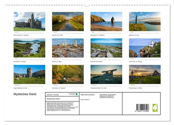 Produktbild: Mystisches Irland (hochwertiger Premium Wandkalender 2026 DIN A2 quer), Kunstdruck in Hochglanz