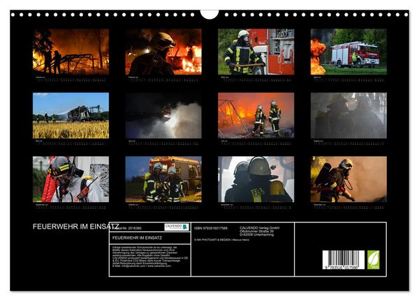 Produktbild: FEUERWEHR IM EINSATZ (Wandkalender 2026 DIN A3 quer), CALVENDO Monatskalender