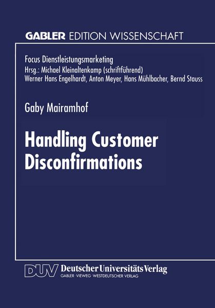 Produktbild: Handling Customer Disconfirmations