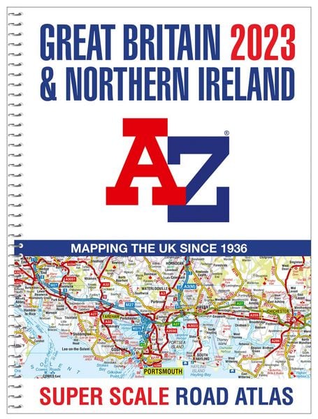 Produktbild: A-Z Maps: Great Britain A-Z Super Scale Road Atlas 2023 (A3