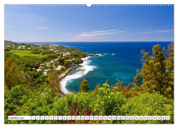 Produktbild: &Icirc;le de la R&eacute;union - Le paradis fran&ccedil;ais dans l'oc&eacute;an Indien (Calendrier mural 2026 DIN A2 vertical), CALVENDO calendrier mensuel