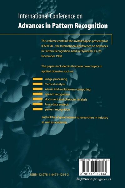 Produktbild: International Conference on Advances in Pattern Recognition