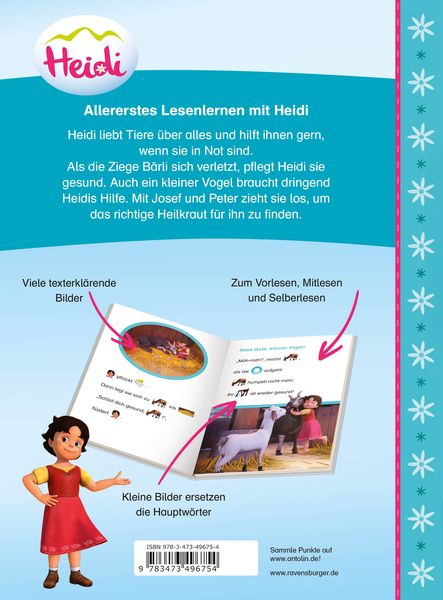 Produktbild: Heidi hilft den Tieren - zum Lesenlernen