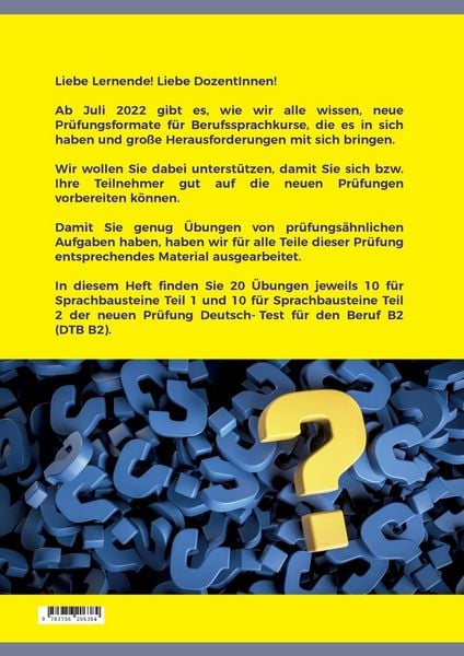 Produktbild: Sprachbausteine Deutsch-Test f&uuml;r den Beruf (DTB) B2