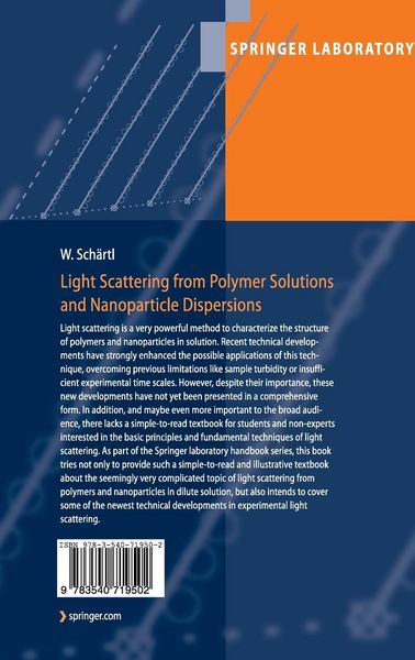 Produktbild: Light Scattering from Polymer Solutions and Nanoparticle Dispersions