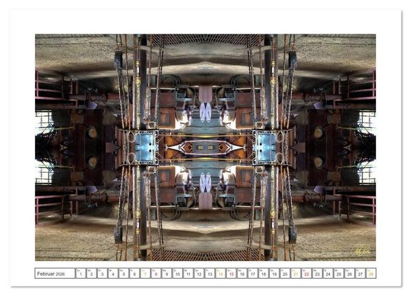 Produktbild: Faszination Spiegelung - Industrie und Technik (Wandkalender 2026 DIN A3 quer), CALVENDO Monatskalender