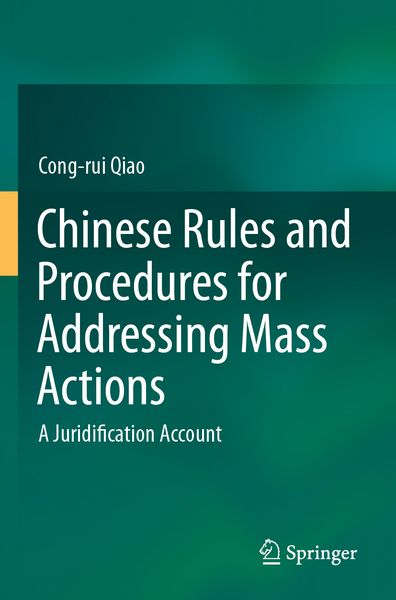 Produktbild: Chinese Rules and Procedures for Addressing Mass Actions
