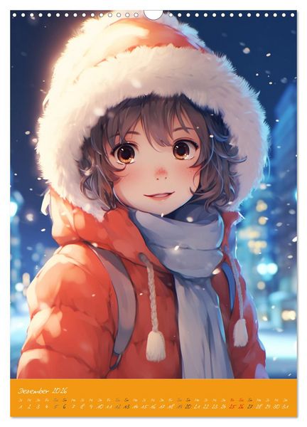 Produktbild: Stadtm&auml;dchen. Ein Jahr mit bezaubernder Manga-Kunst (Wandkalender 2026 DIN A3 hoch), CALVENDO Monatskalender