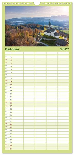 Produktbild: Familienplaner 2027 - Wundersch&ouml;nes &Ouml;sterreich mit 5 Spalten (Wandkalender, 21 x 45 cm) CALVENDO