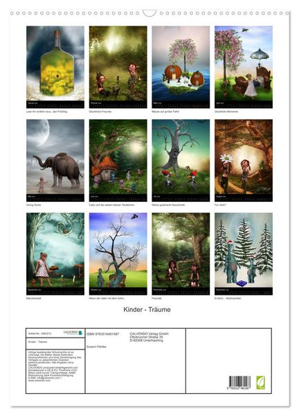 Produktbild: Kinder - Tr&auml;ume (Wandkalender 2026 DIN A2 hoch), CALVENDO Monatskalender