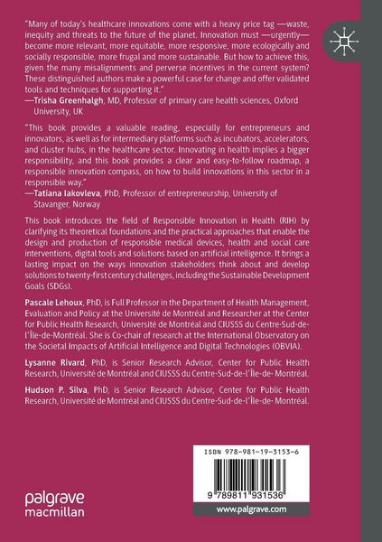 Produktbild: Responsible Innovation in Health