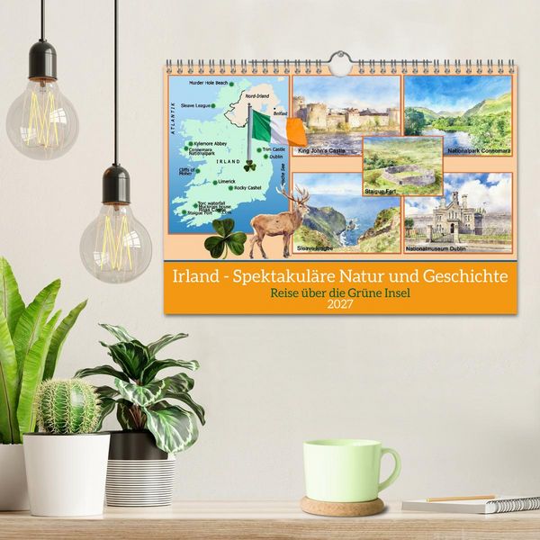 Produktbild: Irland - Spektakul&auml;re Natur und Geschichte (Wandkalender 2027 DIN A4 quer), CALVENDO Monatskalender