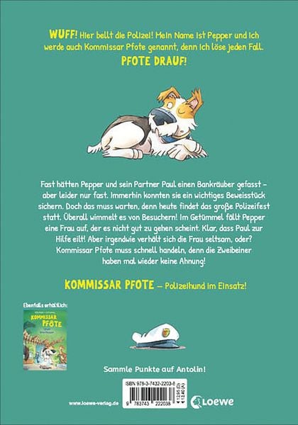 Produktbild: Kommissar Pfote (Band 10) - Bankr&auml;uber auf der Flucht
