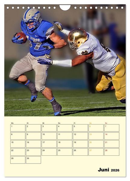 Produktbild: American Football, Team-Arbeit (Wandkalender 2026 DIN A4 hoch), CALVENDO Monatskalender