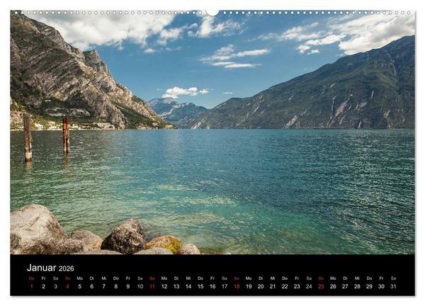 Produktbild: Die sch&ouml;nste Seite am Gardasee (Wandkalender 2026 DIN A2 quer), CALVENDO Monatskalender