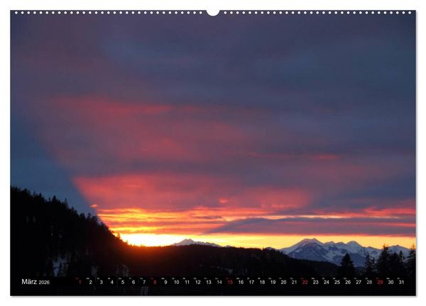Produktbild: DIE ALPEN - Weitblicke (hochwertiger Premium Wandkalender 2026 DIN A2 quer), Kunstdruck in Hochglanz