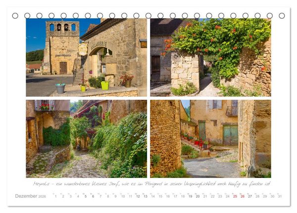 Produktbild: Sehnsucht Perigord - Frankreichs S&uuml;dwesten an der Dordogne (Tischkalender 2026 DIN A5 quer), CALVENDO Monatskalender
