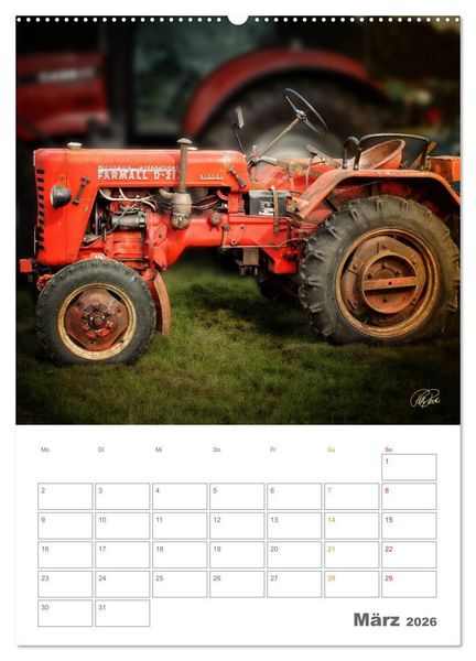 Produktbild: Oldtimer - mein Trecker (hochwertiger Premium Wandkalender 2026 DIN A2 hoch), Kunstdruck in Hochglanz
