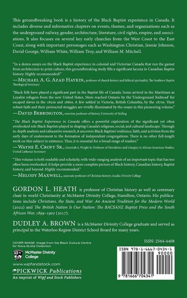 Produktbild: The Black Baptist Experience in Canada