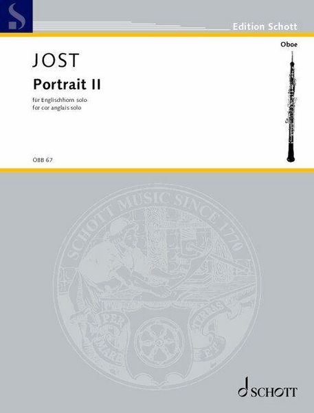 Produktbild: Jost: Portrait II for English Horn Solo