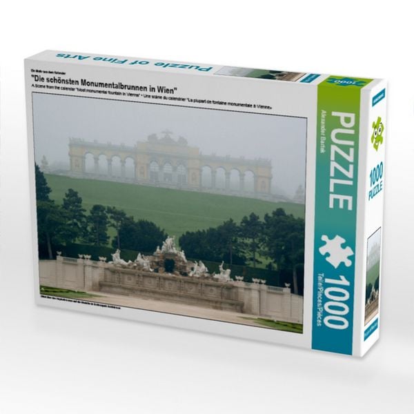 "CALVENDO Puzzle Ein Motiv aus dem Kalender ""Die schönsten Monumentalbrunnen in Wien"" | 1000 Teile Lege-Größe 64x48cm Foto-Puzzle für glückliche Stunden"
