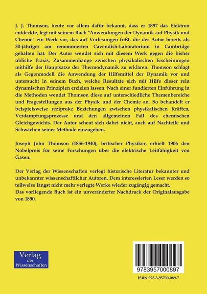 Produktbild: Anwendungen der Dynamik auf Physik und Chemie