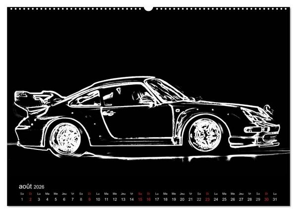 Produktbild: 911 Lignes (Calendrier mural 2026 DIN A2 vertical) calendrier de bureau