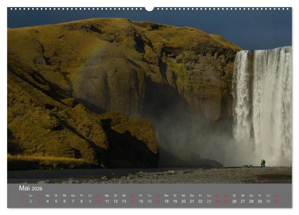 Produktbild: Island 2026 (Wandkalender 2026 DIN A2 quer), CALVENDO Monatskalender