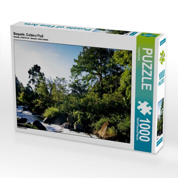 CALVENDO Puzzle Boquete, Caldera Fluß | 1000 Teile Lege-Größe 64x48cm Foto-Puzzle für glückliche Stunden