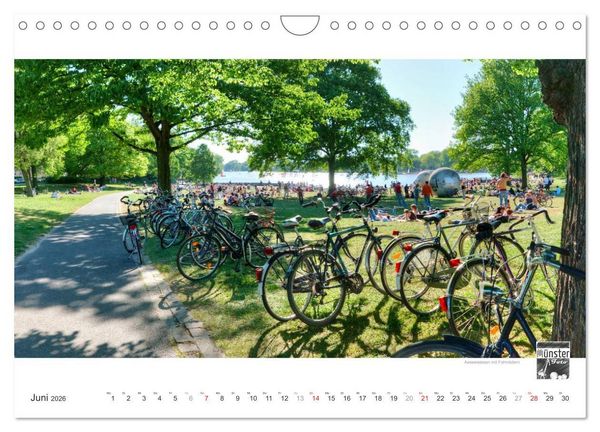 Produktbild: M&Uuml;NSTER :: Ansichten einer lebenswerten Stadt (Wandkalender 2026 DIN A4 quer), CALVENDO Monatskalender