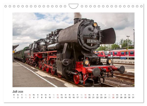 Produktbild: Unter Dampf - Dampflokromantik (Wandkalender 2026 DIN A4 quer), CALVENDO Monatskalender