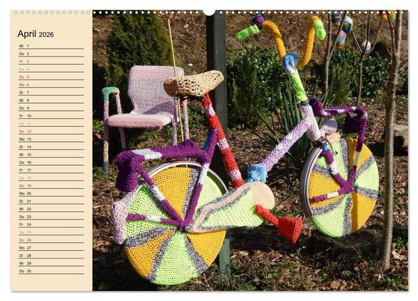 Produktbild: Urban Knitting L&uuml;neburg (hochwertiger Premium Wandkalender 2026 DIN A2 quer), Kunstdruck in Hochglanz