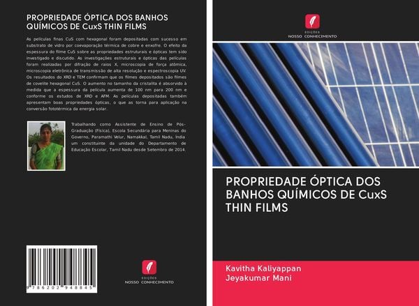 Produktbild: Propriedade &Oacute;ptica Dos Banhos Qu&iacute;micos De Cuxs Thin Films