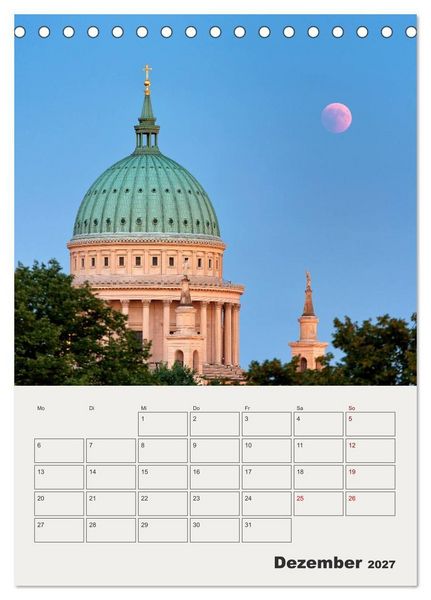 Produktbild: Potsdam in Farbe (Tischkalender 2027 DIN A5 hoch), CALVENDO Monatskalender
