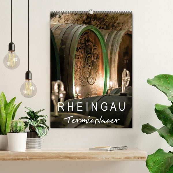 Produktbild: Rheingau Terminplaner (Wandkalender 2026 DIN A2 hoch), CALVENDO Monatskalender