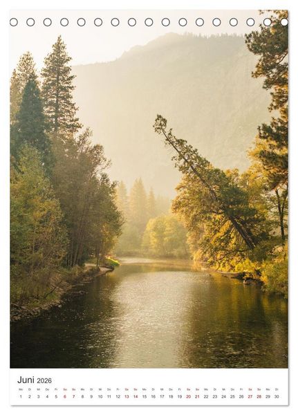 Produktbild: Yosemite Nationalpark - Einer der sch&ouml;nsten Orte der Welt. (Tischkalender 2026 DIN A5 hoch), CALVENDO Monatskalender