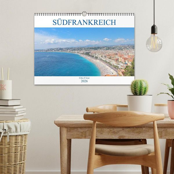 Produktbild: S&uuml;dfrankreich - C&ocirc;te d&rsquo;Azur (Wandkalender 2026 DIN A3 quer), CALVENDO Monatskalender