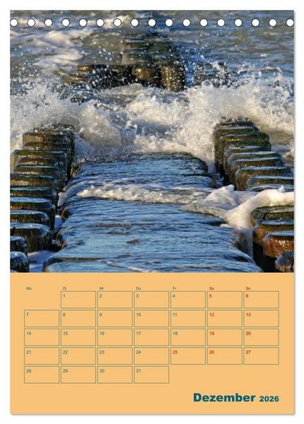 Produktbild: Fischland-Dar&szlig;-Zingst Terminplaner (Tischkalender 2026 DIN A5 hoch), CALVENDO Monatskalender
